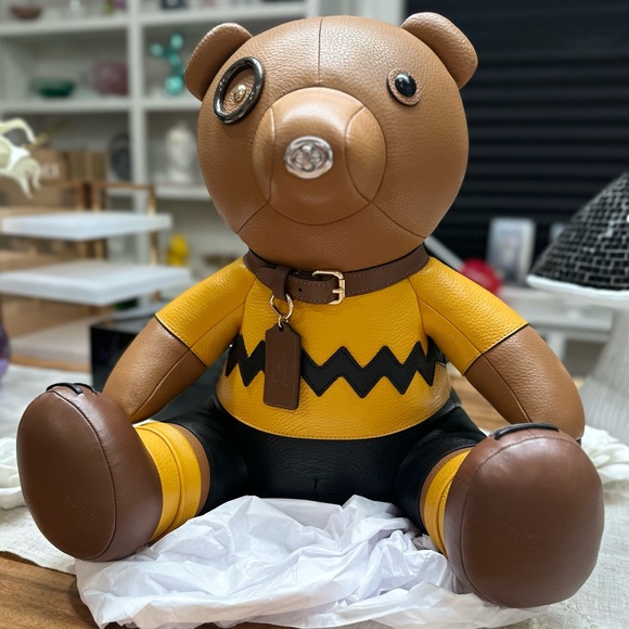 Coach x Peanuts Collab-Large CHARLIE BROWN Character-Limited Edition ULTRA-RARE! - Picture 2 of 15